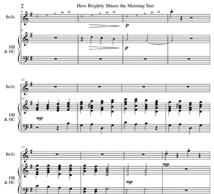 How Brightly Shines the Morning Star for flute and handbells | ScoreVivo