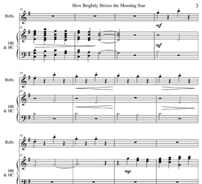 How Brightly Shines the Morning Star for flute and handbells | ScoreVivo