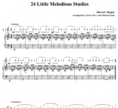 Piano Accompaniment for Moyse 24 Little Melodious Studies | ScoreVivo