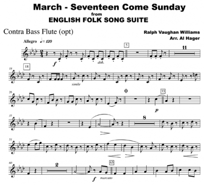 March - Seventeen Come Sunday for flute, string, and woodwind | ScoreVivo