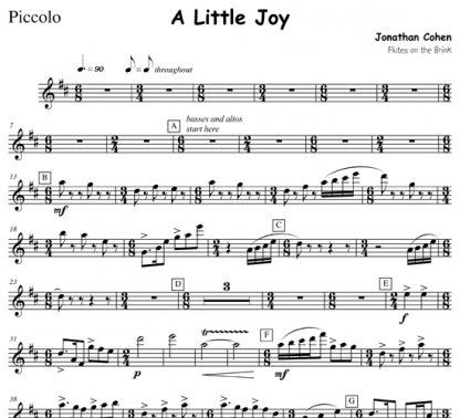 A Little Joy for flute ensemble | ScoreVivo