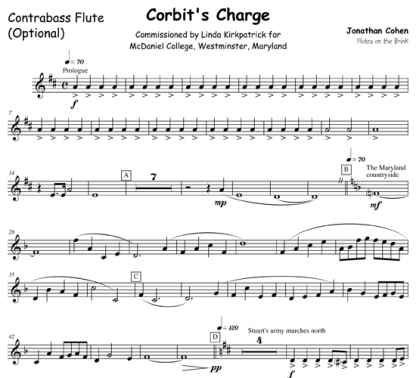 Corbit's Charge for flute ensemble | ScoreVivo