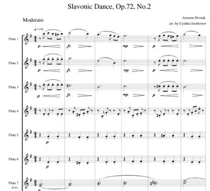 Slavonic Dance, Op 72, No 2 | ScoreVivo