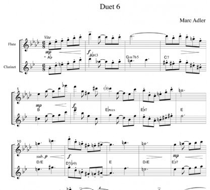 Jazz Duets for Flute and Clarinet | ScoreVivo