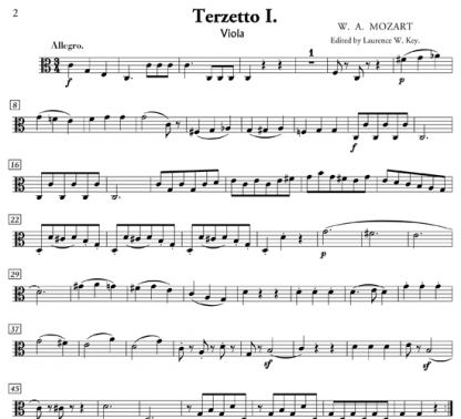 Three Easy Trios for flute, violin, and cello | ScoreVivo