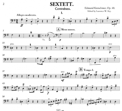 Sextett for flute, violin, viola, violoncello, and double bass | ScoreVivo