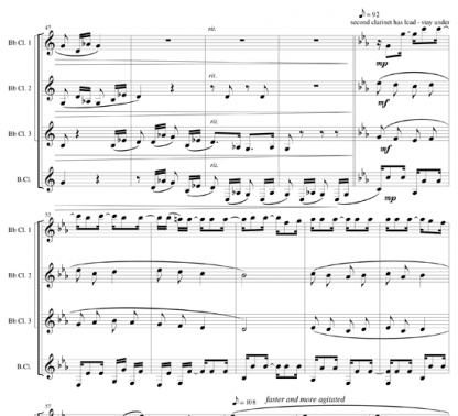 Legend, Op 59, No 10 for clarinet ensemble | ScoreVivo