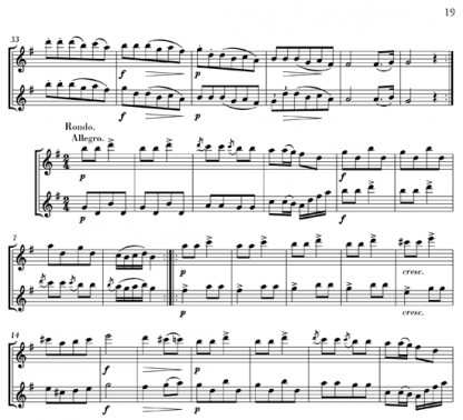 Three Duos, Op. 5 for flute duet | ScoreVivo