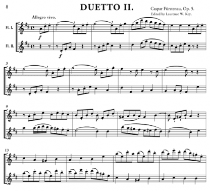 Three Duos, Op. 5 for flute duet | ScoreVivo