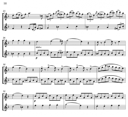 Three Duos, Op. 6 for flute duet | ScoreVivo