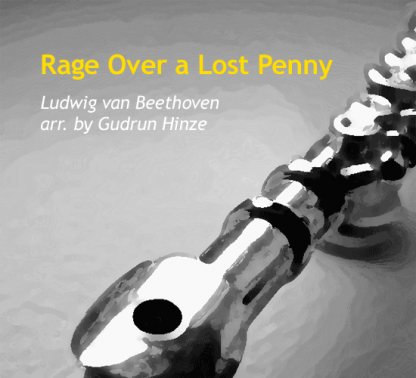 Rage Over a Lost Penny for flute ensemble | ScoreVivo