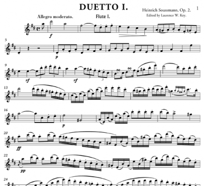 Three Concert Duets, Op. 2 for flute | ScoreVivo