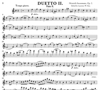 Three Concert Duets, Op. 2 for flute | ScoreVivo