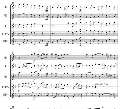 Pastorale from Concerto Grosso (Christmas Concerto) for flute ensemble | ScoreVivo