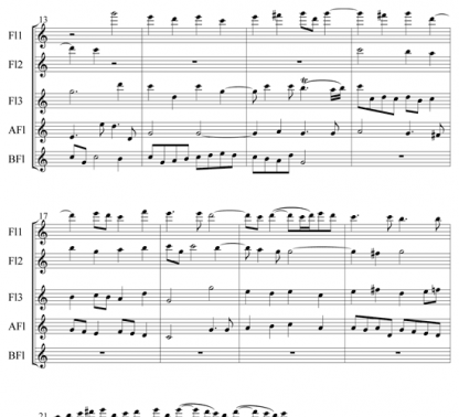 Christmas Chorales for flute ensemble | ScoreVivo