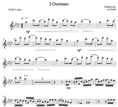 Nutcracker Suite Selections for clarinet ensemble | ScoreVivo
