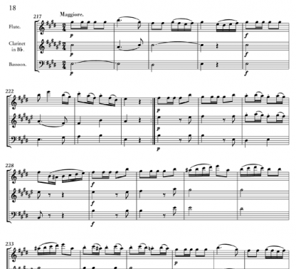Trio in E Minor for flute, clarinet, and bassoon | ScoreVivo