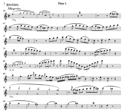 Adagio and Rondo for flute ensemble and organ | ScoreVivo