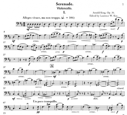 Serenade Sextet, Op 34 for flute and string orchestra | ScoreVivo