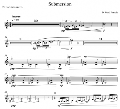Submersion for orchestra | ScoreVivo