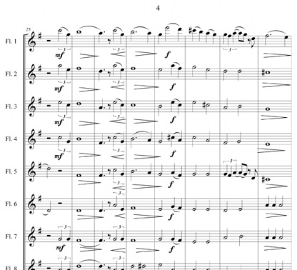 Easter Hymn for flute ensemble | ScoreVivo
