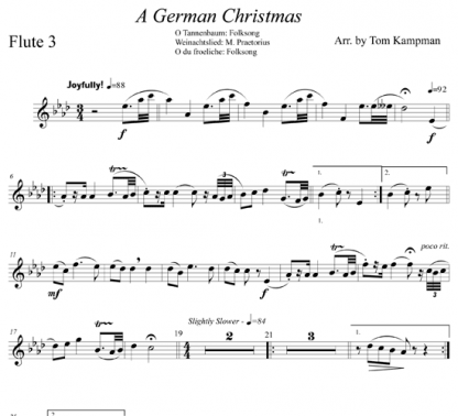 A German Christmas for flute sextet | ScoreVivo