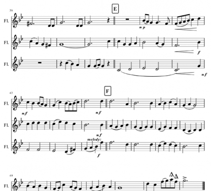 O Come, O Come Emmanuel for flute trio | ScoreVivo