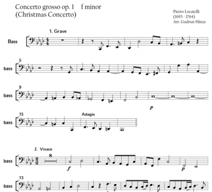 Concerto Grosso for flute quintet | ScoreVivo