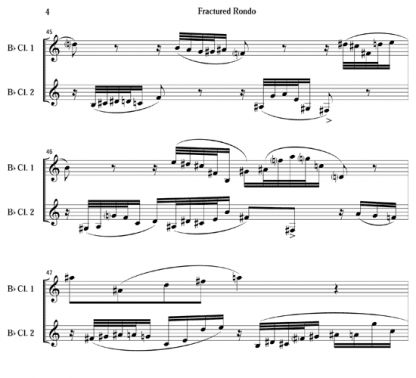 Fractured Rondo for clarinet duet | ScoreVivo