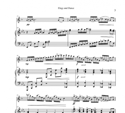 Elegy and Dance for Soprano Saxophone and Piano | ScoreVivo