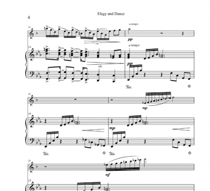 Elegy and Dance for Soprano Saxophone and Piano | ScoreVivo