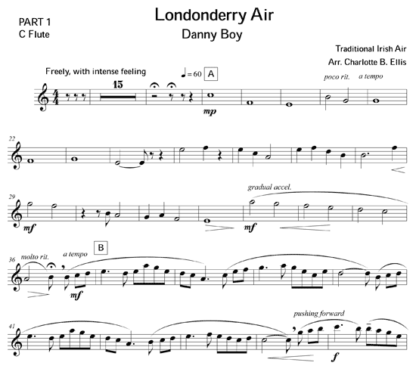 Londonderry Air (Danny Boy) for flute trio | ScoreVivo