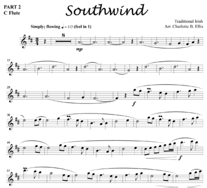 Southwind for flute trio | ScoreVivo
