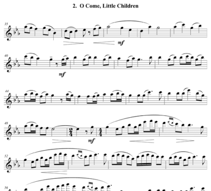 Three Holiday Pieces for flute solo | ScoreVivo