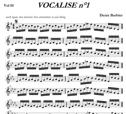 12 Vocalises for flute, Vol. 1 | ScoreVivo