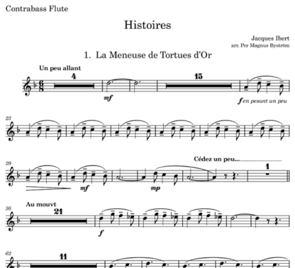 Histoires for flute septet | ScoreVivo