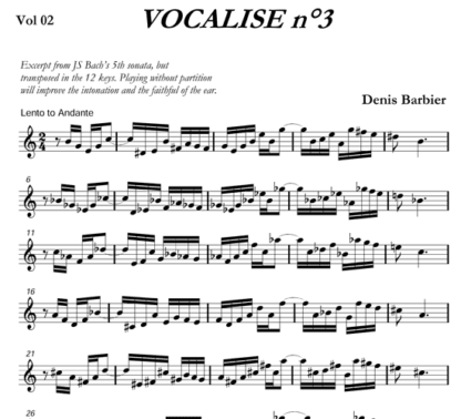 12 Vocalises for flute, Vol. 2 | ScoreVivo