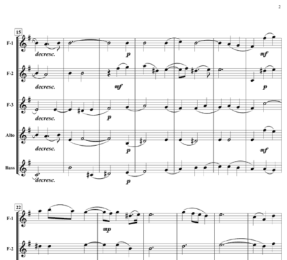 Tu Lo Sai and Alma del Core for flute quintet | ScoreVivo