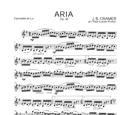 Aria Op 30 for woodwind quintet | ScoreVivo