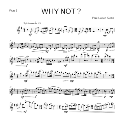 Why Not? for flute trio | ScoreVivo
