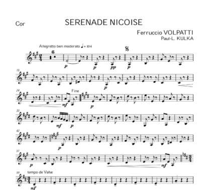 Serenade Niçoise for flute, oboe, clarinet, horn, and bassoon | ScoreVivo