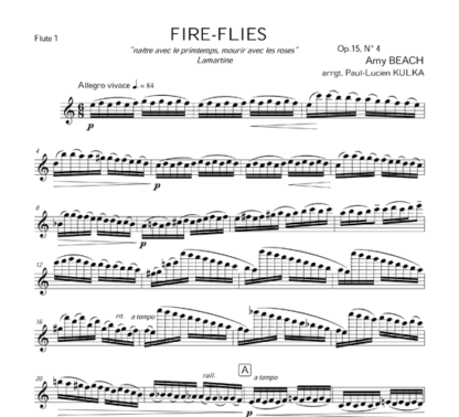 Fire-Flies for flute trio | ScoreVivo