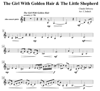 The Girl with the Golden Hair and The Little Shepherd for flute quintet | ScoreVivo