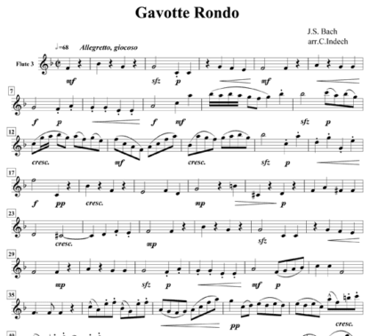 Gavotte Rondo for flute sextet | ScoreVivo