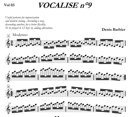 12 Vocalises for flute, Vol. 3 | ScoreVivo