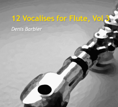 12 Vocalises for Flute by Barbier