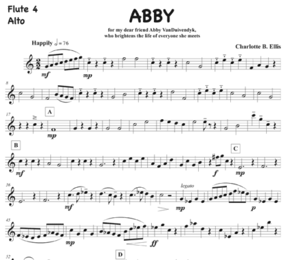 Abby for flute quintet | ScoreVivo