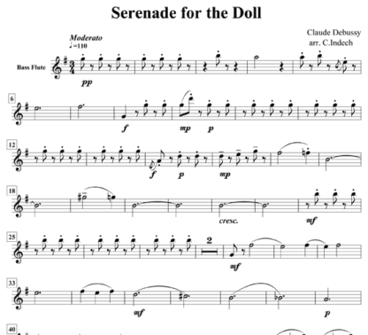 Serenade for the Doll for flute sextet | ScoreVivo