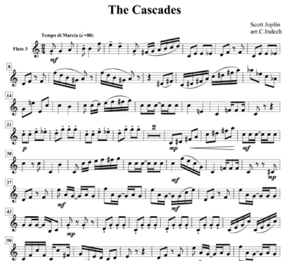 The Cascades for flute sextet | ScoreVivo