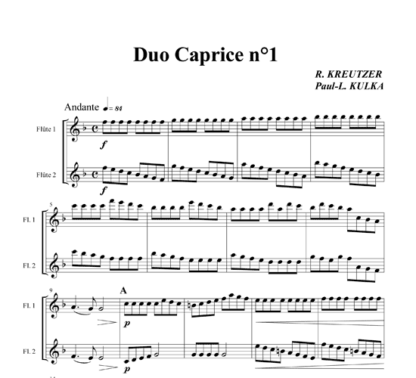 8 Duo Caprices for flute duet | ScoreVivo